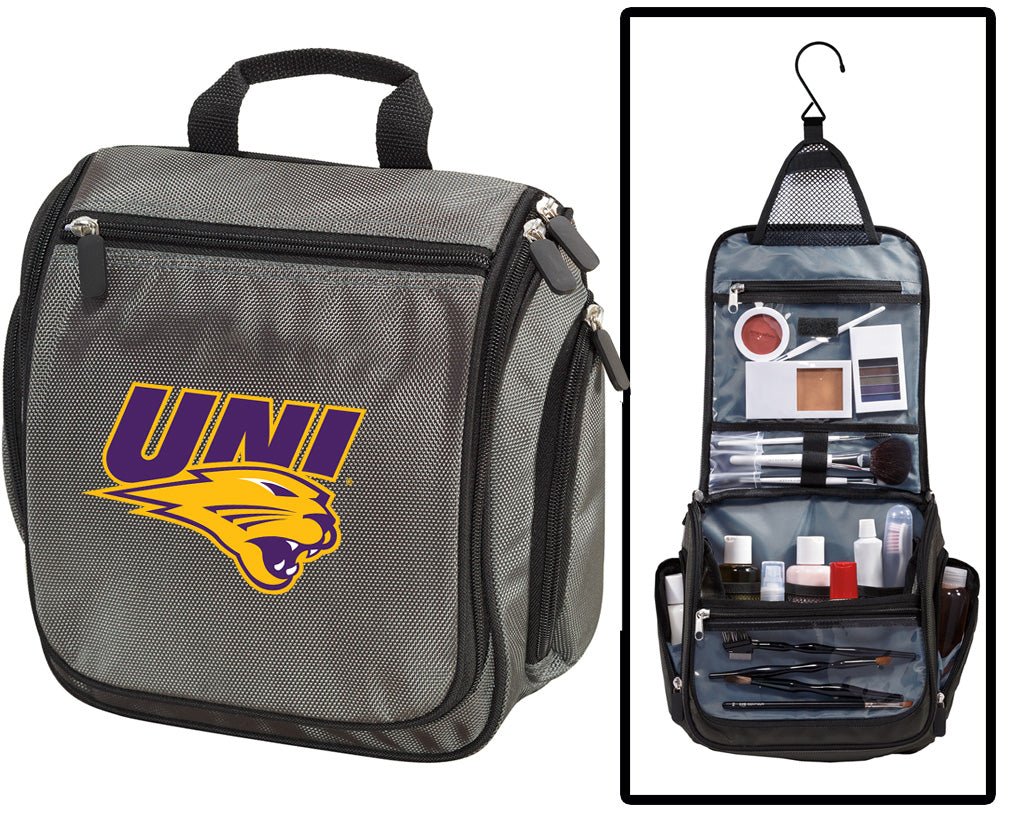 UNI Toiletry Bag – Official Northern Iowa Panthers Travel Organizer for Students, Alumni & Fans Gray