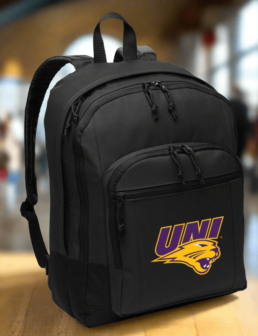Northern Iowa Backpack UNI Logo Medium Classic Style Backpack