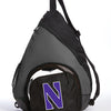 Northwestern Sling Backpack NU Bag with Soccer Ball or Volleyball Bag Sports Gear Compartment Practice Bag