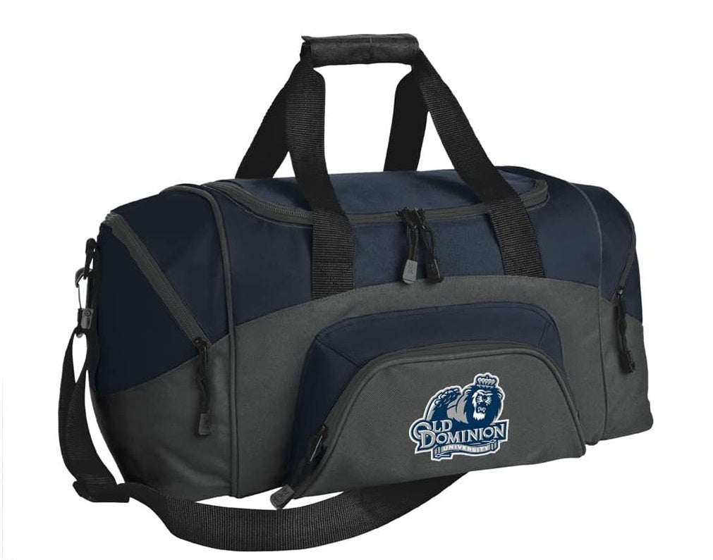 Old Dominion Small Duffel Bag ODU Carryon Suitcase or Gym Bag Navy