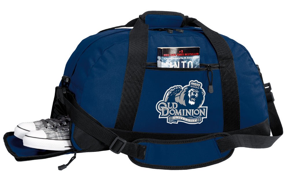 ODU Duffel Bag – Official Monarchs Medium Gym & Travel Bag with Shoe Pocket – 600D Polyester Navy