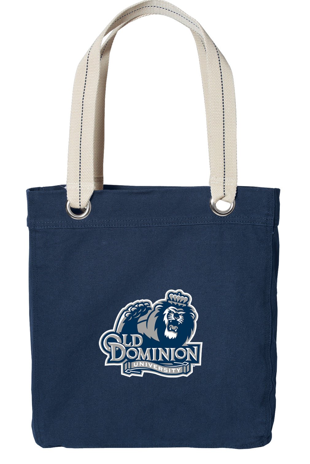 Old Dominion University Tote Bag ODU Deluxe Canvas Shoulder Bag Navy