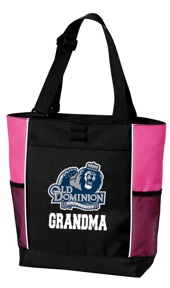 Old Dominion University Tote Bag ODU Carryall Tote Grandma on Pink
