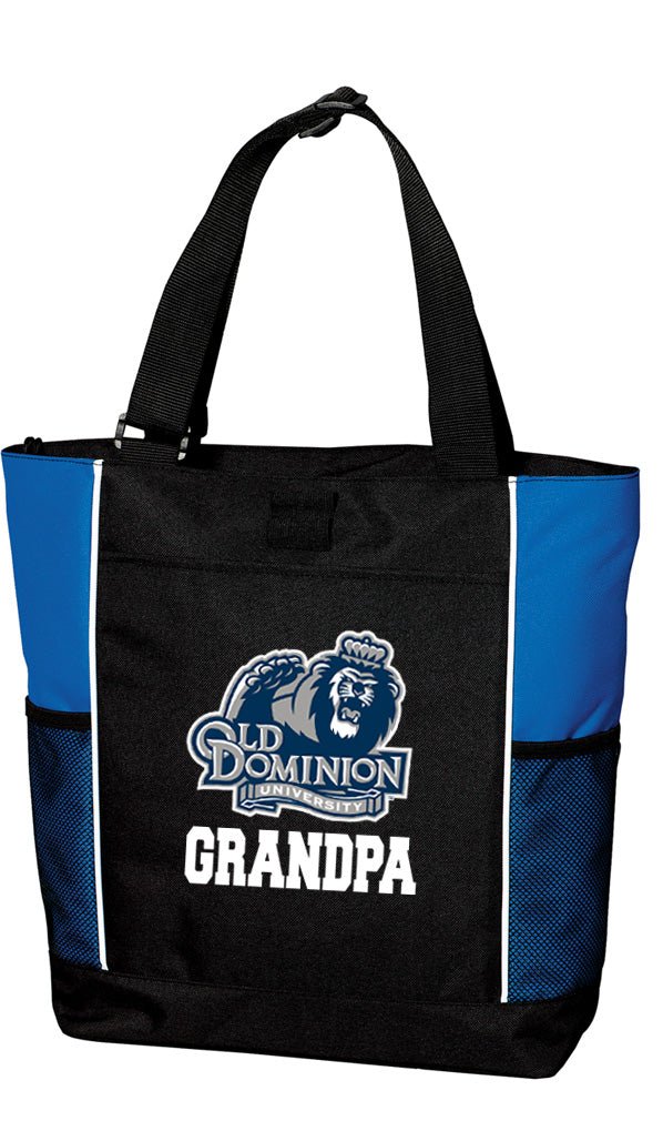 Old Dominion University Tote Bag ODU Carryall Tote Grandpa on Blue