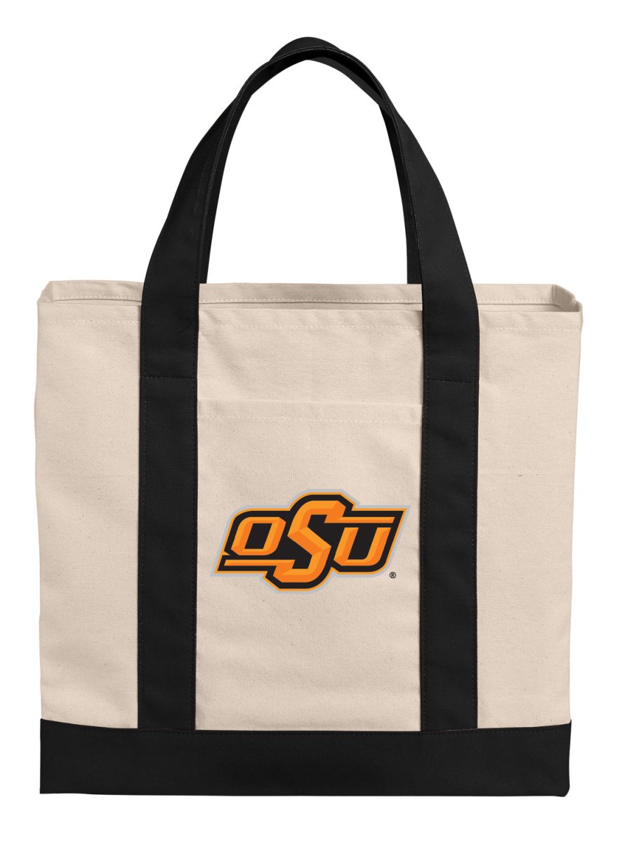 Oklahoma State Canvas Tote Bag OSU Cowboys Classic Tote Black