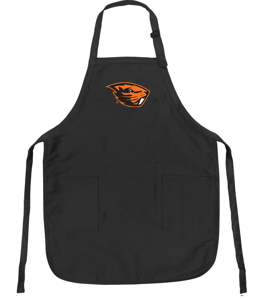 Oregon State Apron OSU Beavers Apron - Stain Resistant Fabric Black