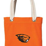 Oregon State Tote Bag OSU Beavers Deluxe Canvas Shoulder Bag Orange