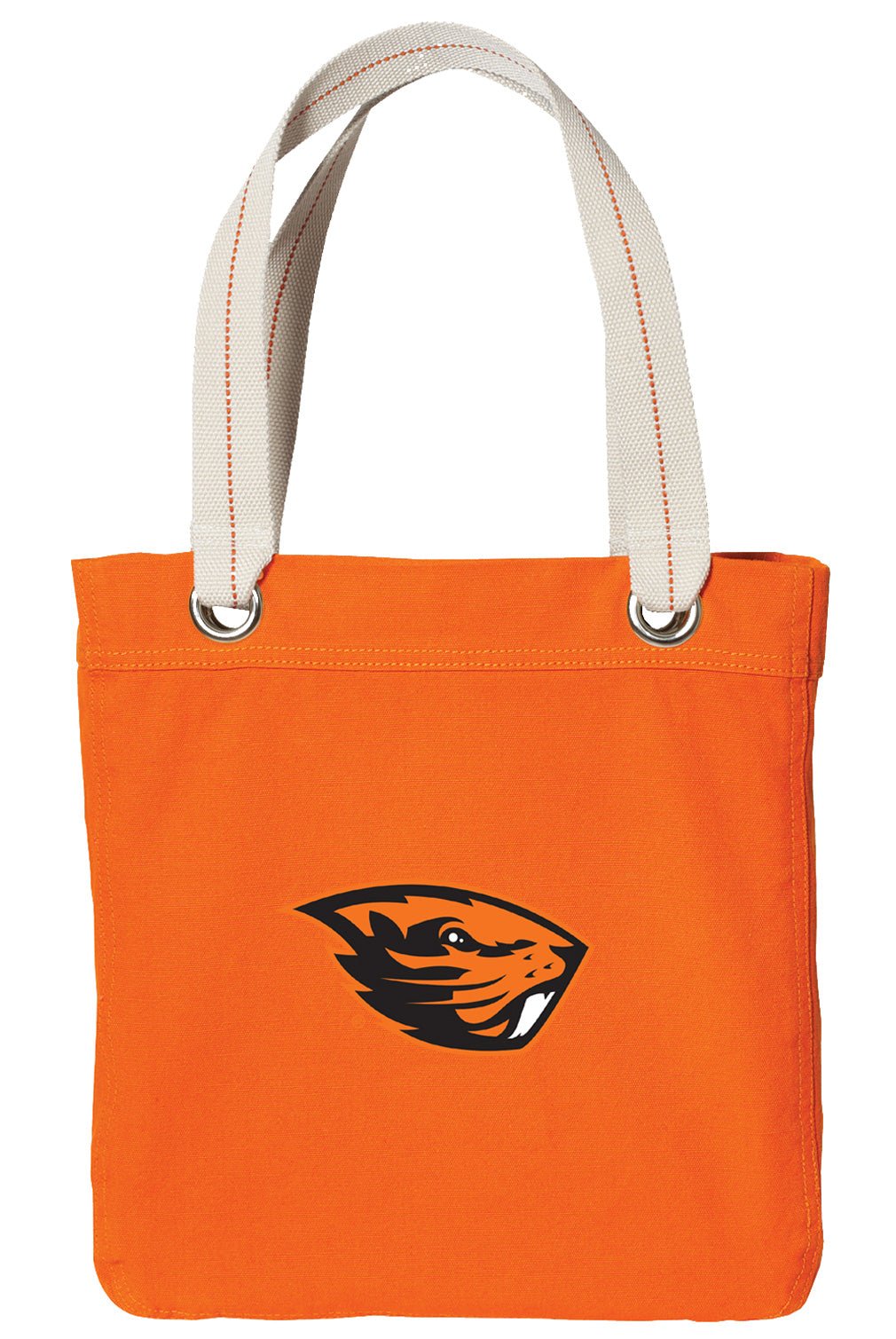Oregon State Tote Bag OSU Beavers Deluxe Canvas Shoulder Bag Orange
