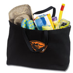 Oregon State Large Tote Bag OSU Beavers Jumbo Tote for Beach Pool or Travel Black