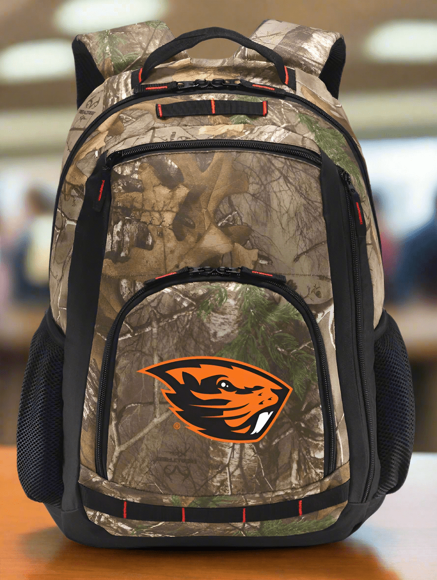 Oregon State University Camo Backpack OSU Beavers Laptop Computer Backpack