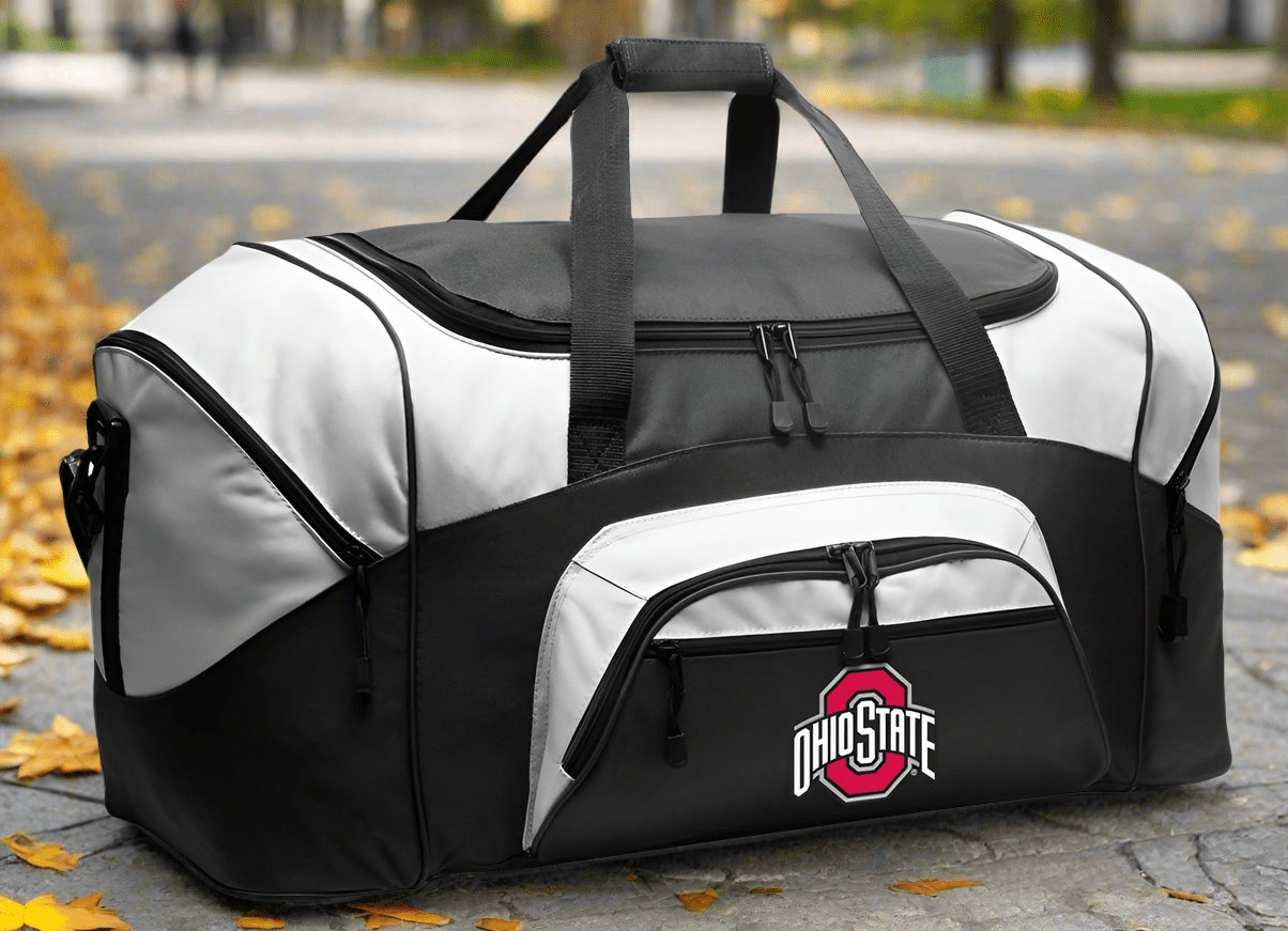 Ohio State Large Duffel Bag OSU Suitcase Luggage Bag Black