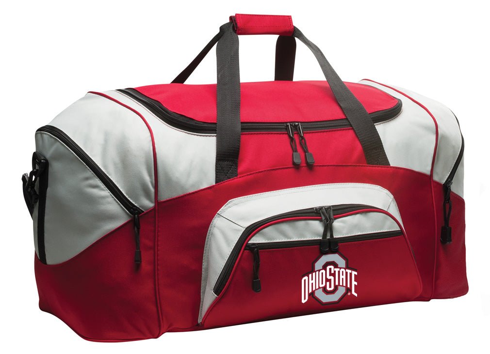 Ohio State Large Duffel Bag OSU Suitcase Luggage Bag Red