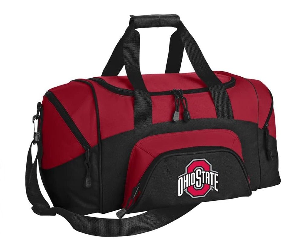 Ohio State Small Duffel Bag OSU Carryon Suitcase or Gym Gear Bag Red