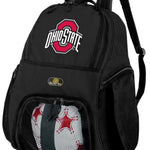 Ohio State Soccer Ball Backpack or OSU Volleyball Sports Gear Bag Black