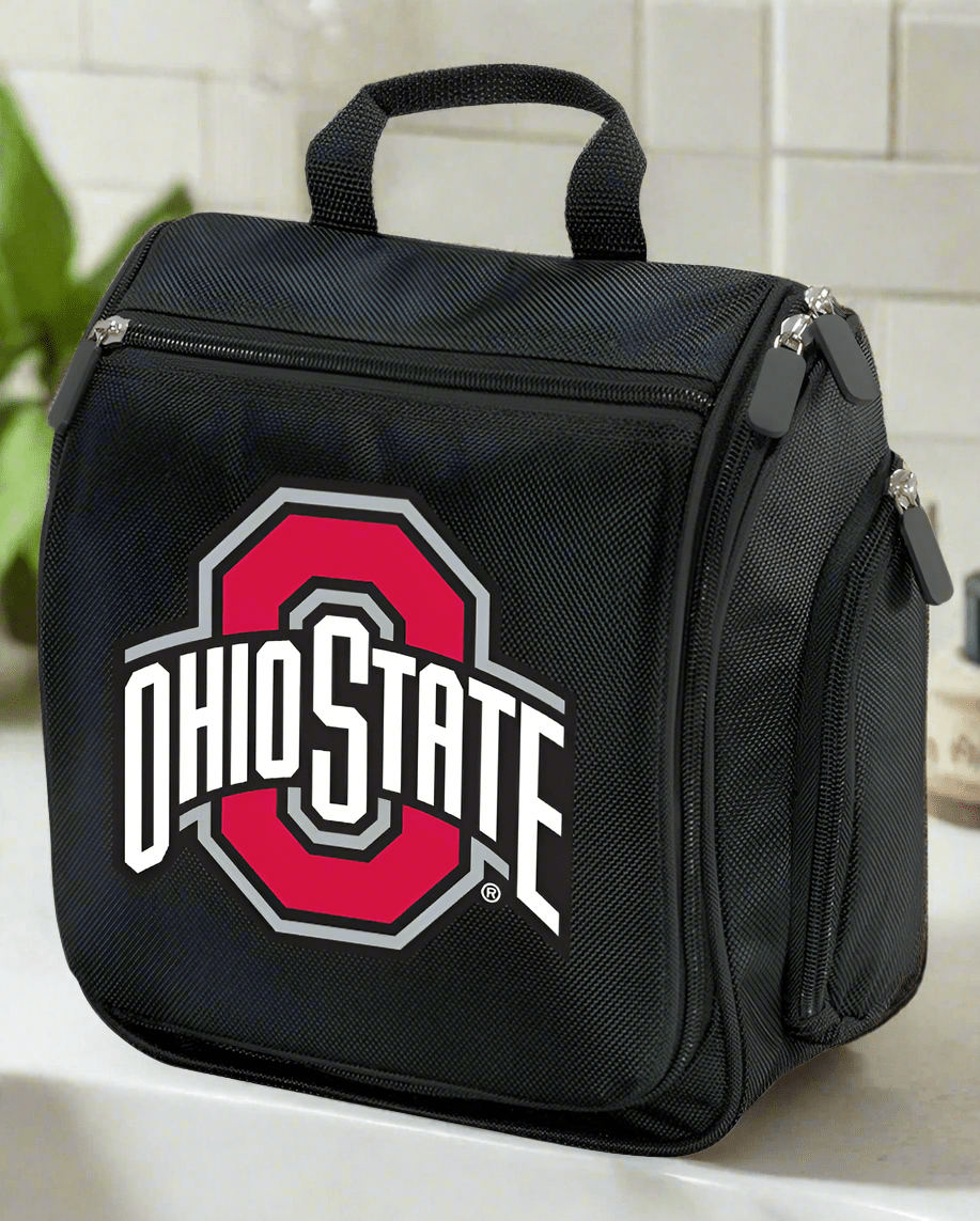 Ohio State Toiletry Bag or Mens OSU Travel Shaving Kit - Official OSU Travel Organizer for Buckeye Fans, Alumni & Students