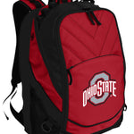Ohio State Laptop Backpack – Official Buckeyes Bookbag – 17" Laptop Sleeve, NCAA School Gear – 600D Polyester Red