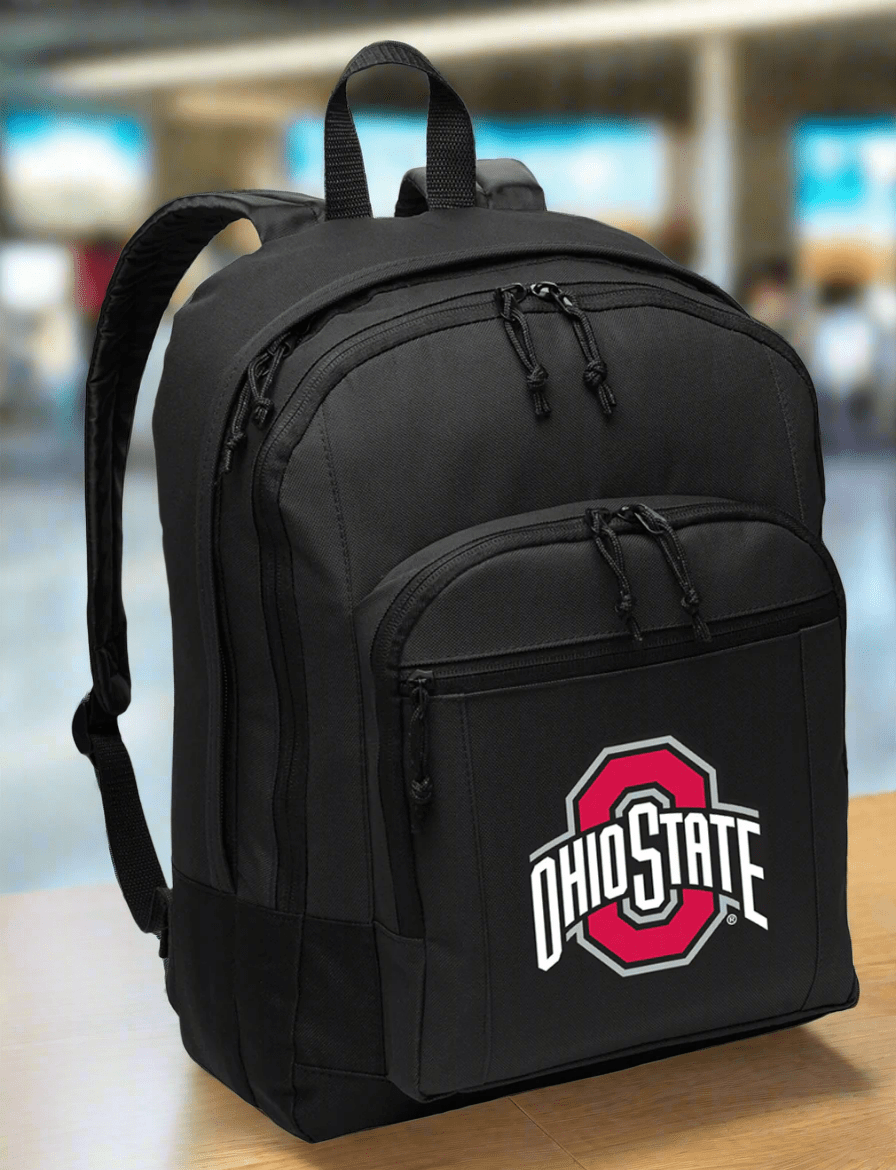 Ohio State Backpack OSU Medium Classic Style Backpack Black