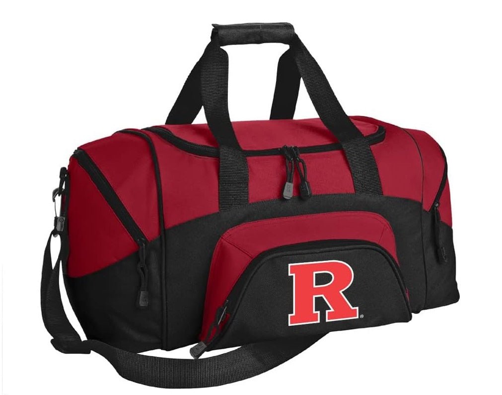Rutgers Small Duffel Bag RU Carryon Suitcase or Gym Bag Red