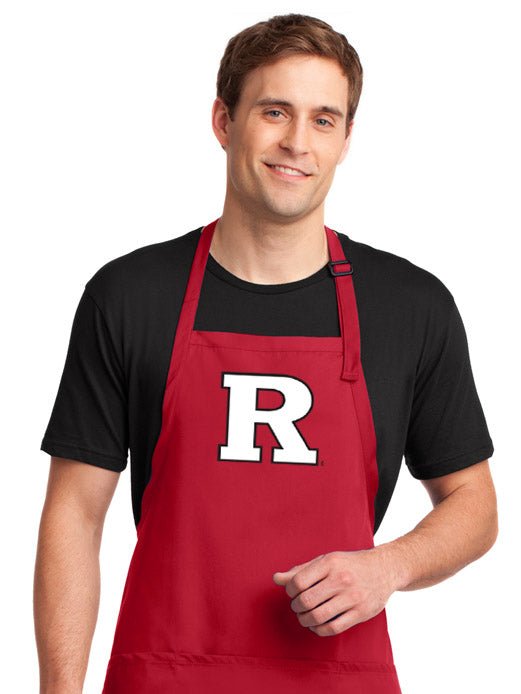 Rutgers Apron RU Apron - Stain Resistant Fabric Red