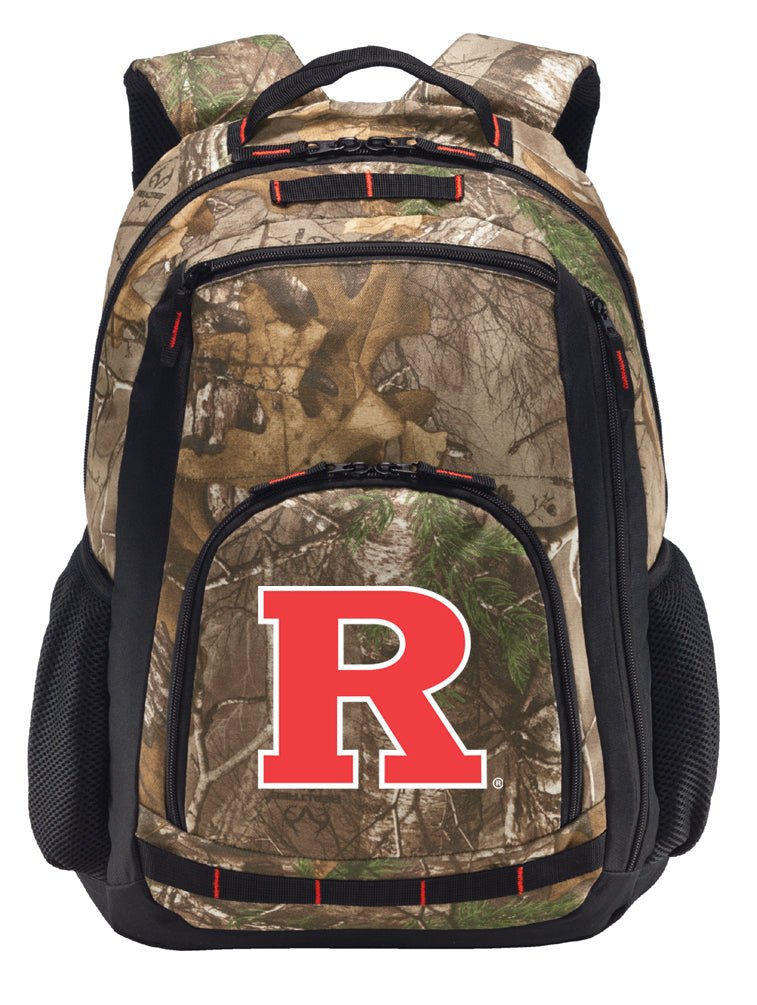 Rutgers Camo Backpack RU Laptop Computer Backpack