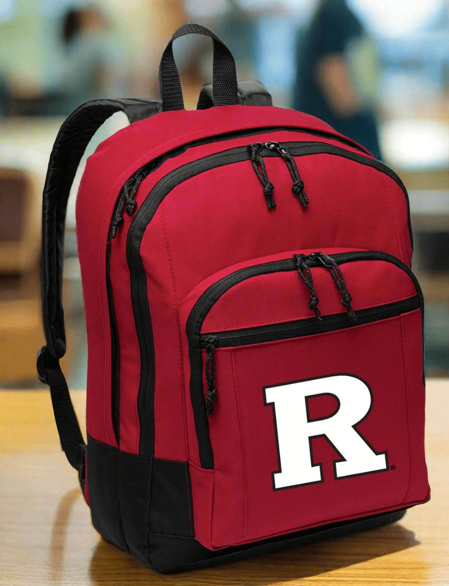 Rutgers Backpack RU Medium Classic Style Backpack Red
