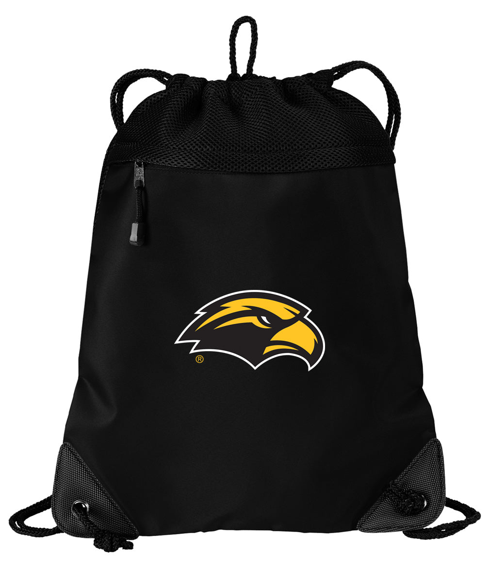 Southern Miss Drawstring Backpack USM Cinch Pack - Mesh & Microfiber