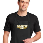 Southern Miss Apron USM Golden Eagles Apron - Stain Resistant Fabric Black