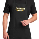 Southern Miss Large Apron USM Golden Eagles Apron - Adjustable with Pockets Black