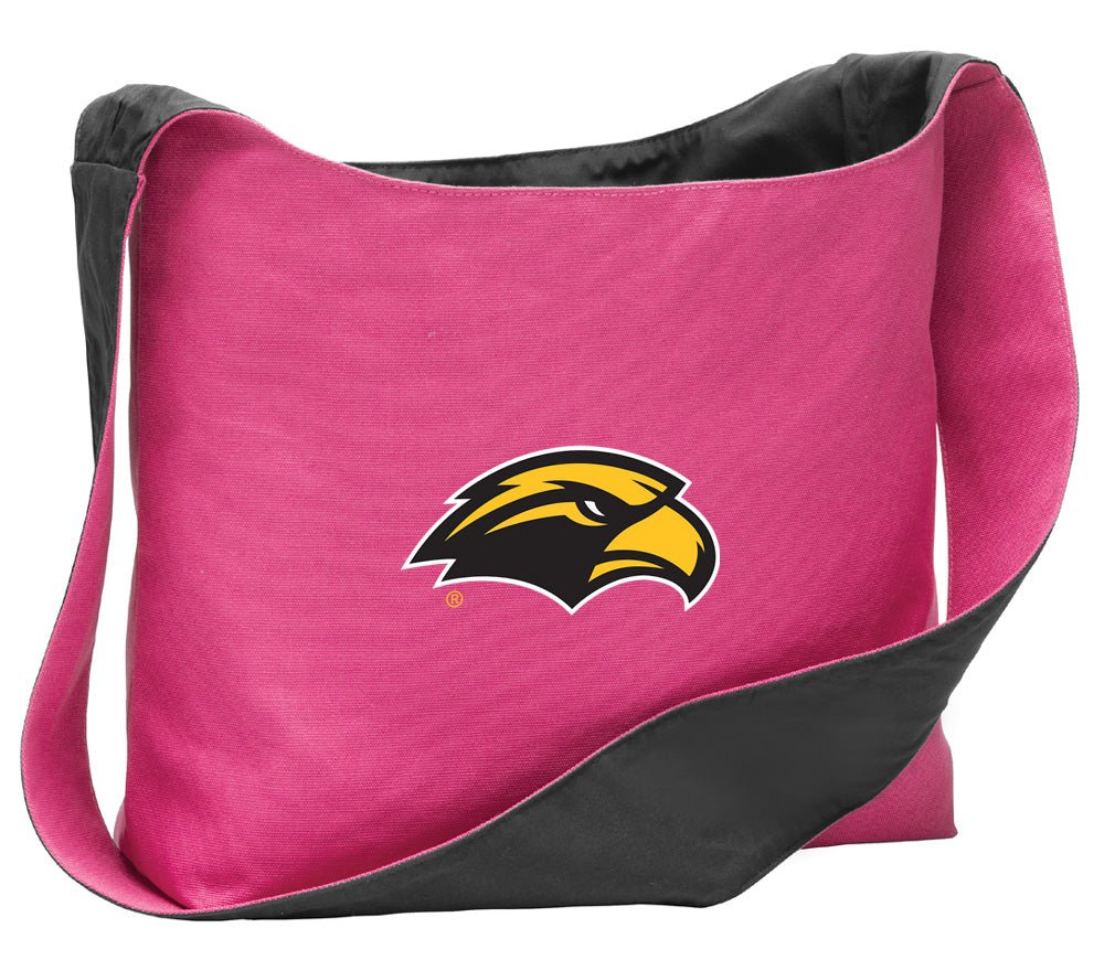 Southern Miss Cross Body Bag USM Shoulder Tote Bag - Sling Style Pink