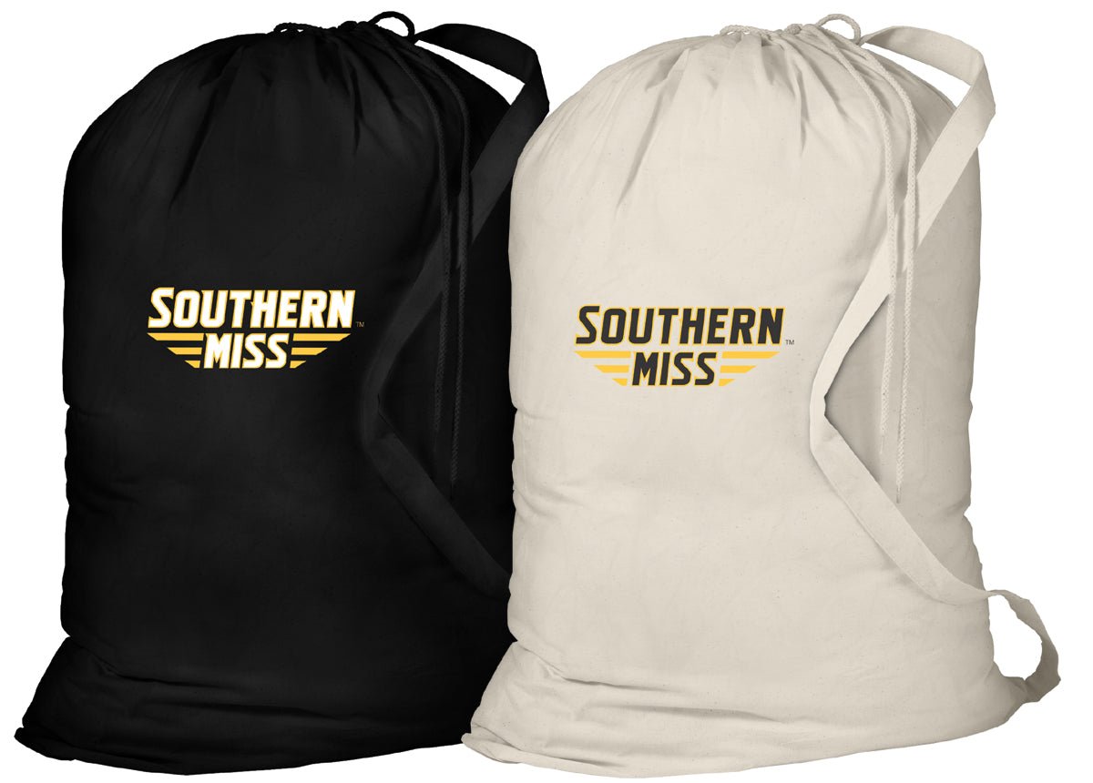 Southern Miss Laundry Bags 2 PC Set USM Golden Eagles Clothes Bags