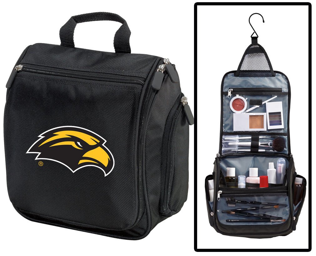 Southern Miss Toiletry Bag or Mens USM Travel Shaving Kit Black