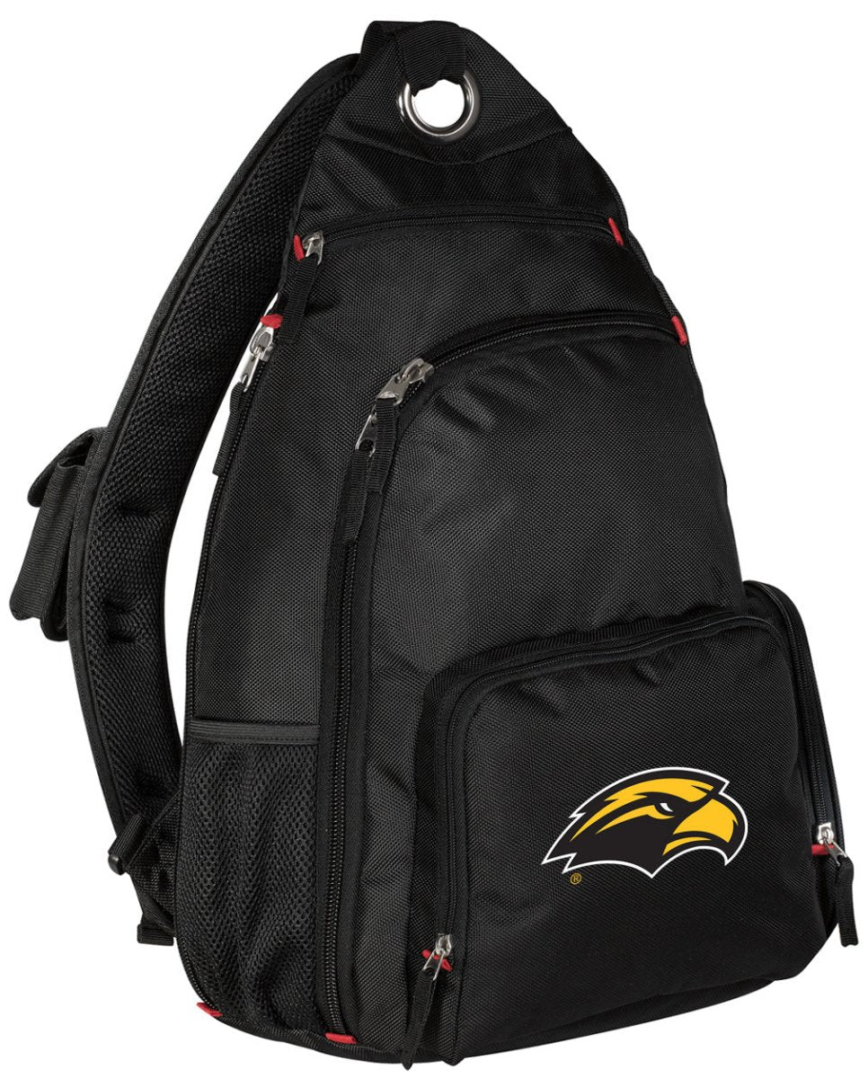 Southern Miss Sling Backpack USM Crossbody Bag Black