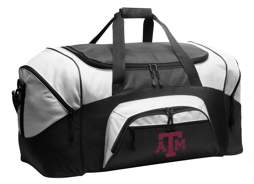 Texas A&M Large Duffel Bag Aggies Suitcase Luggage Bag Black