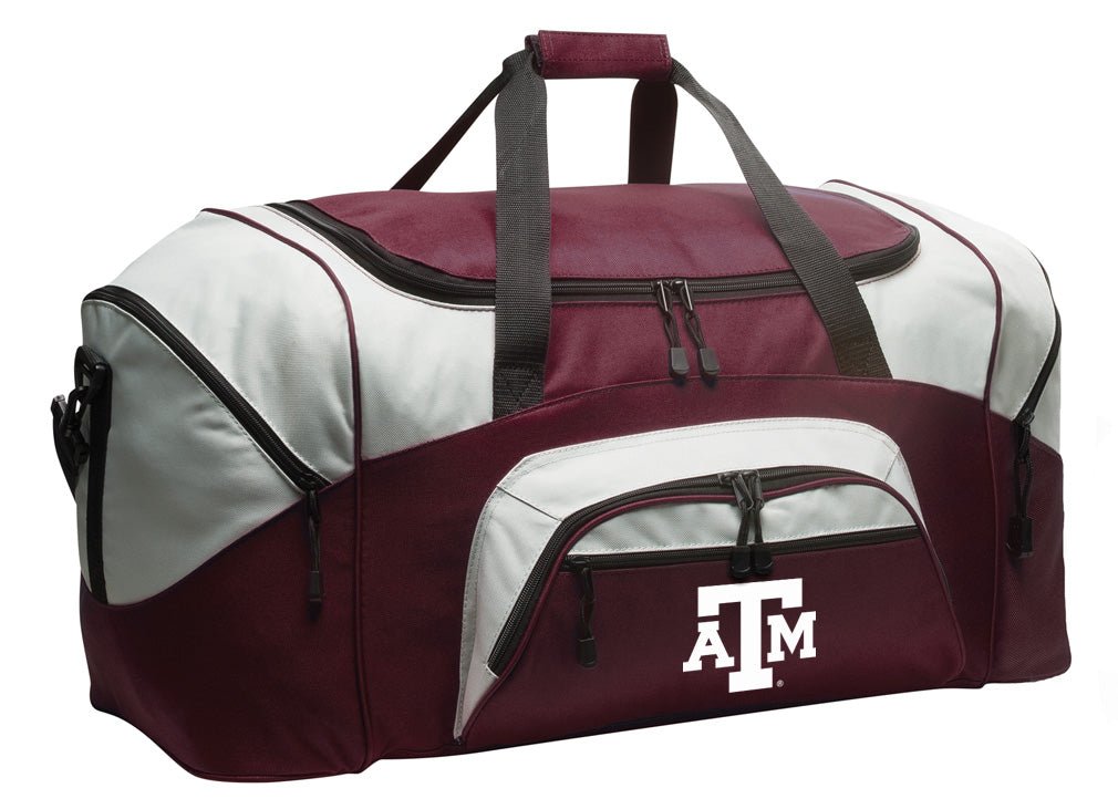 Texas A&M Large Duffel Bag Aggies Suitcase Luggage Bag Maroon