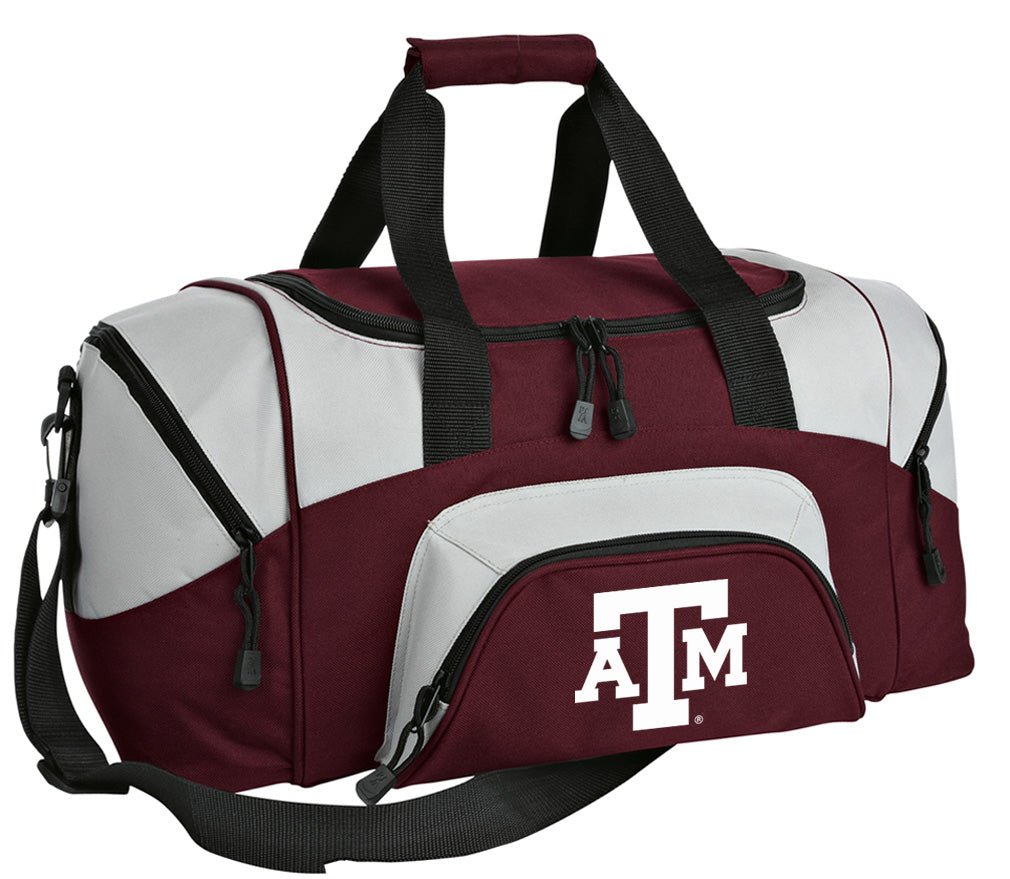 Texas A&M Duffel Bag Small Aggies Carryon Suitcase or Gym Bag Maroon