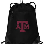 Texas A&M Drawstring Backpack Aggies Cinch Pack - Mesh & Microfiber