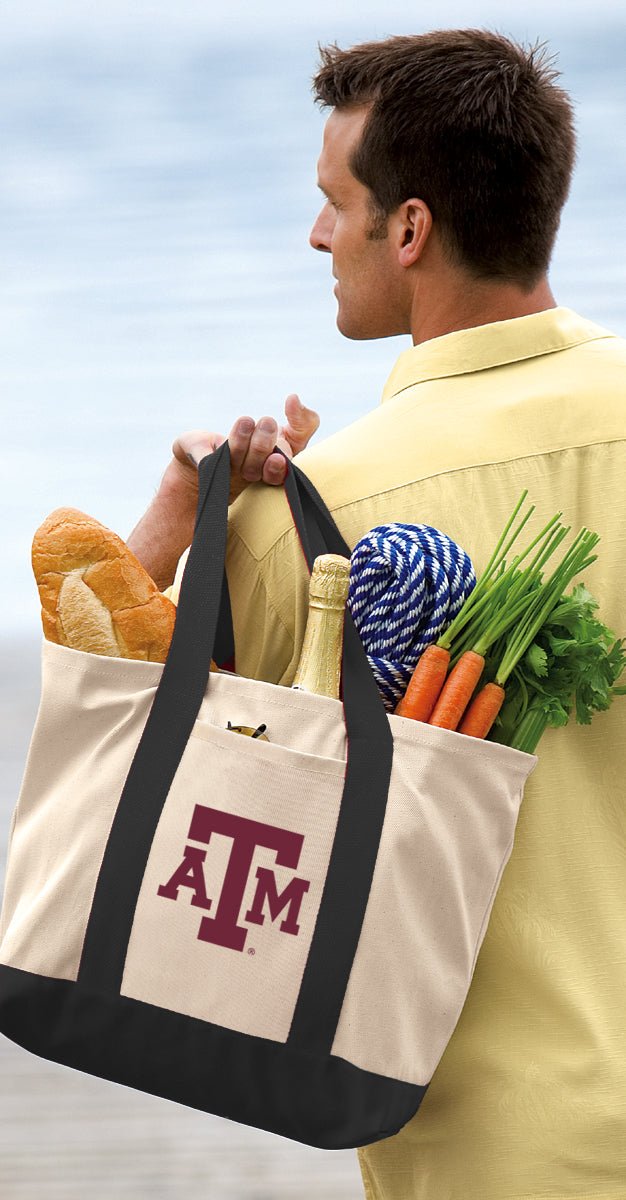 Texas A&M Canvas Tote Bag Aggies Classic Tote Black
