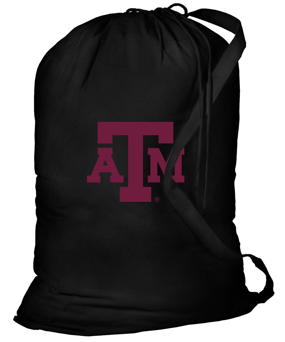 Texas A&M Laundry Bag Aggies Clothes Bag Black