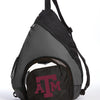Texas A&M Sling Backpack Aggies Bag with Soccer Ball or Volleyball Bag Sports Gear Compartment Practice Bag