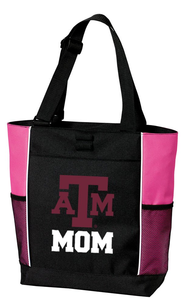 Texas A&M Tote Bag Aggies Carryall Tote Mom on Pink