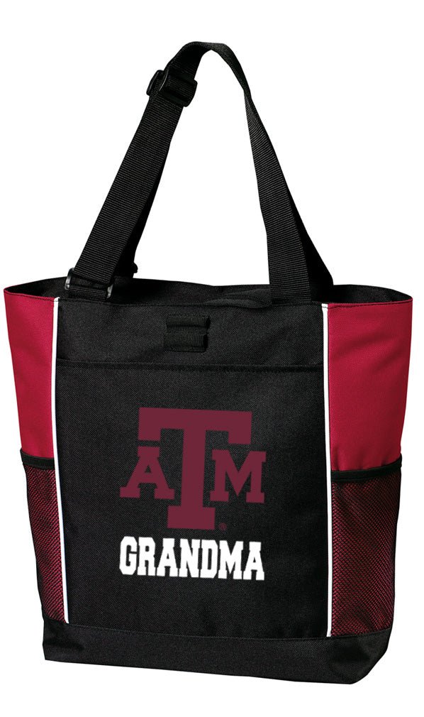Texas A&M Tote Bag Aggies Carryall Tote Grandma on Red