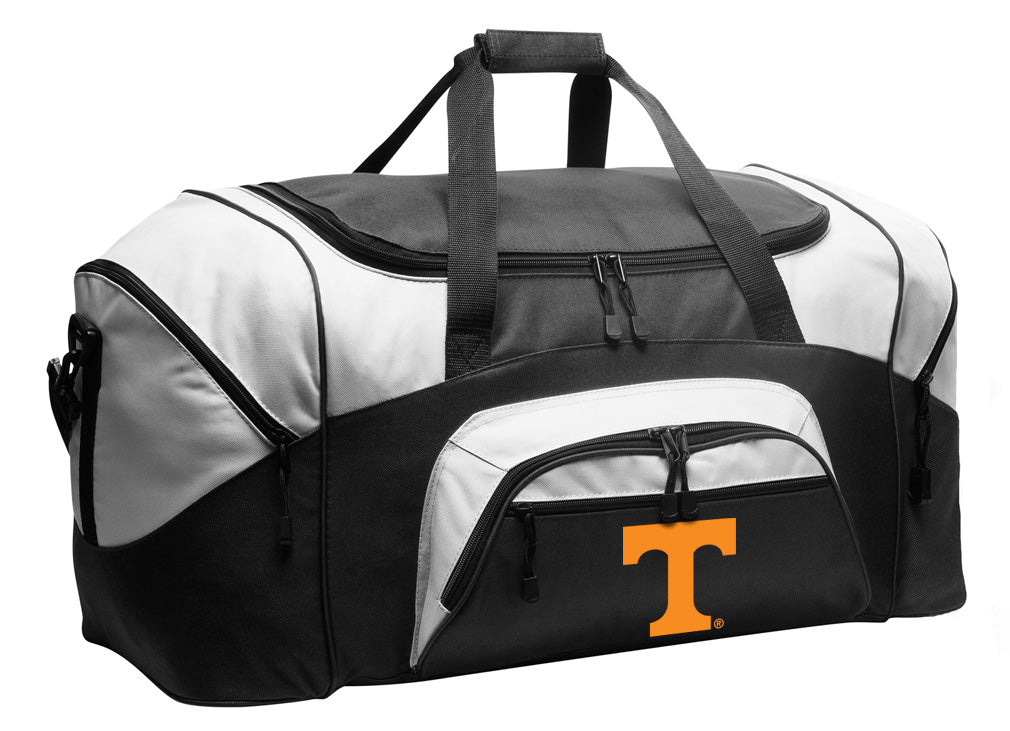 Tennessee Large Duffel Bag UT Vols Suitcase Luggage or Gear Bag Black
