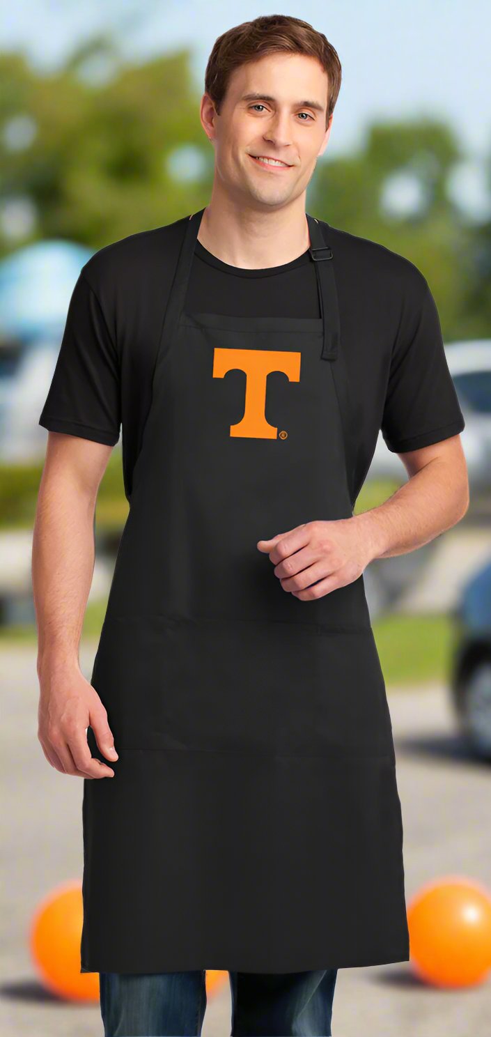 University of Tennessee Large Apron Official UT Vols Aprons - Adjustable with Pockets Black