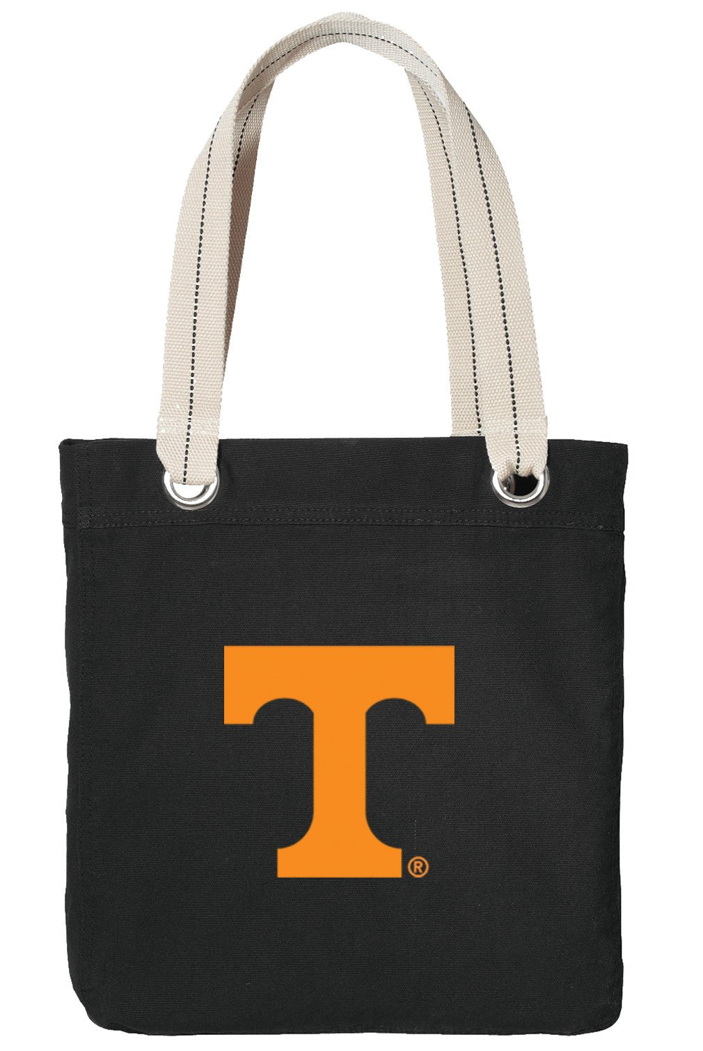 University Of Tennessee Tote Bag UT Vols Deluxe Canvas Shoulder Bag Black