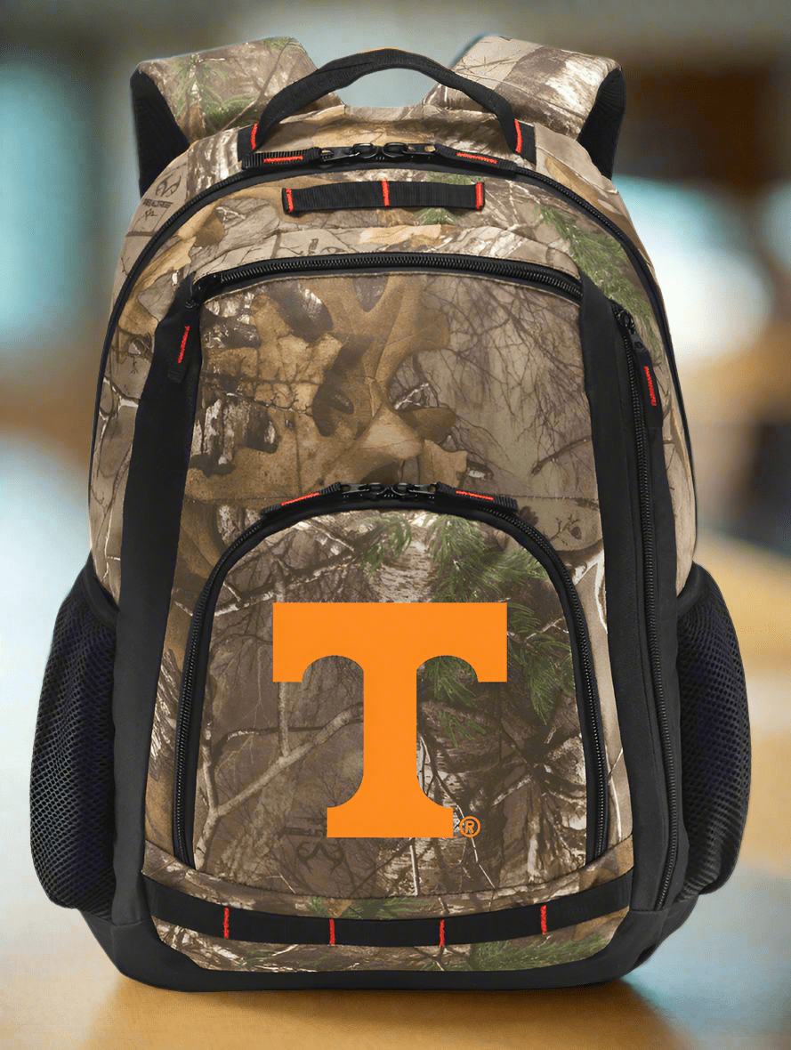 University of Tennessee Camo Backpack UT Vols Laptop Computer Backpack