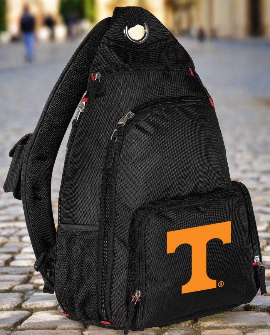 University of Tennessee Sling Backpack UT Vols Crossbody Bag Black