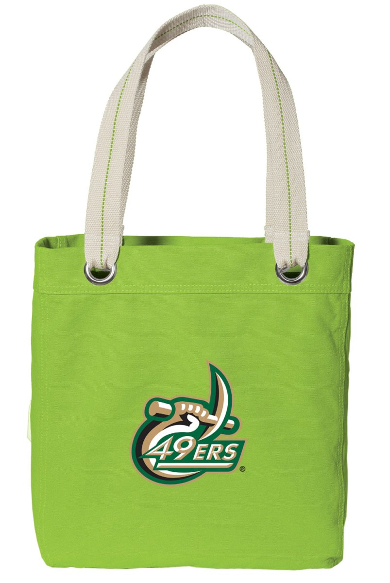 UNC Charlotte Tote Bag Charlotte 49ers Deluxe Canvas Shoulder Bag Green