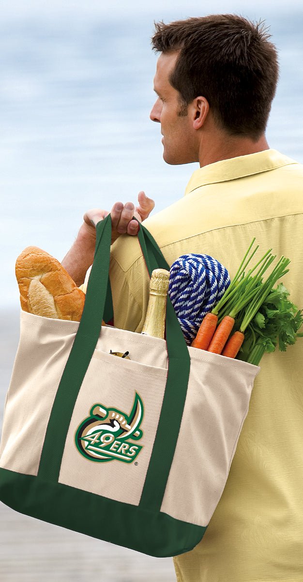 UNC Charlotte Canvas Tote Bag Charlotte 49ers Classic Tote Green