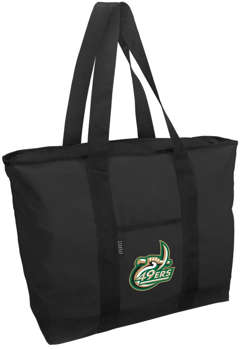 UNC Charlotte Tote Bag Charlotte 49ers Large Zippered Tote