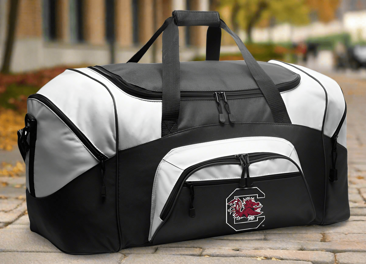 University of South Carolina Large Duffel Bag USC Gamecocks Suitcase Luggage Bag Black